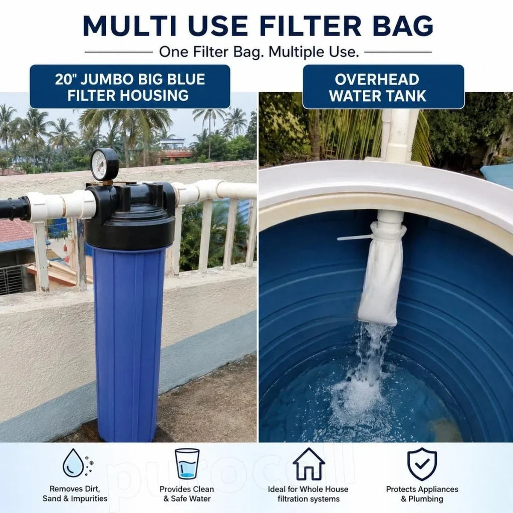 ( Set Of 3 Pcs ) Water Tank Inlet Filter – 5 Micron Sediment Filter