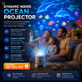 Ocean World Night Light Rotating Projector