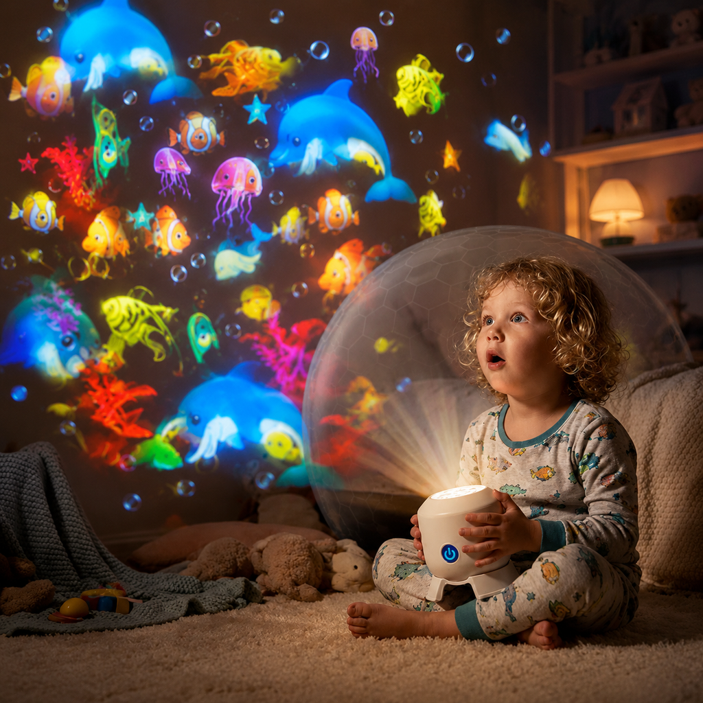 Ocean World Night Light Rotating Projector