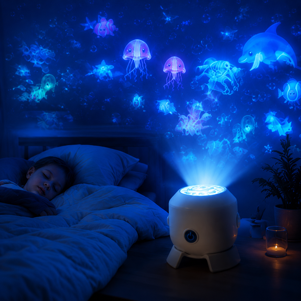 Ocean World Night Light Rotating Projector